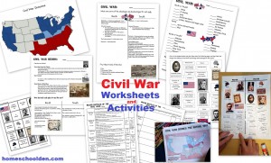 Civil War Worksheets