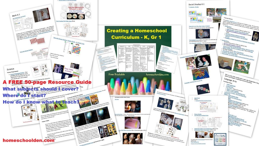 creating-a-homeschool-curriculum-kindergarten-grade1