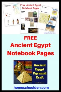 Free Ancient Egypt Notebook Pages