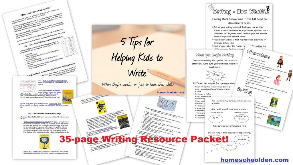 writing-resource-packet-tips-for-writing