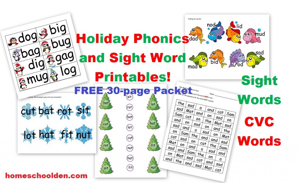 holiday-phonics-sight-word-free-worksheets