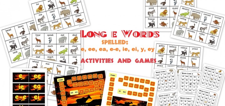 Long E-Sound Word Sort Activities and Games
