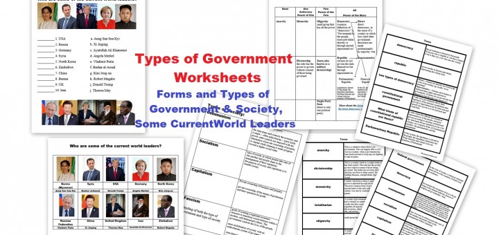 Types of Government Worksheets