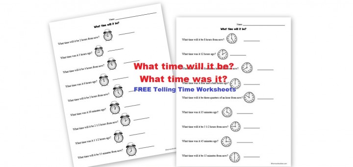 Free Clock Telling Time Worksheets