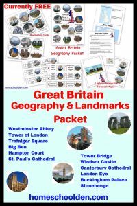 Britain Geography and Landmarks Packet