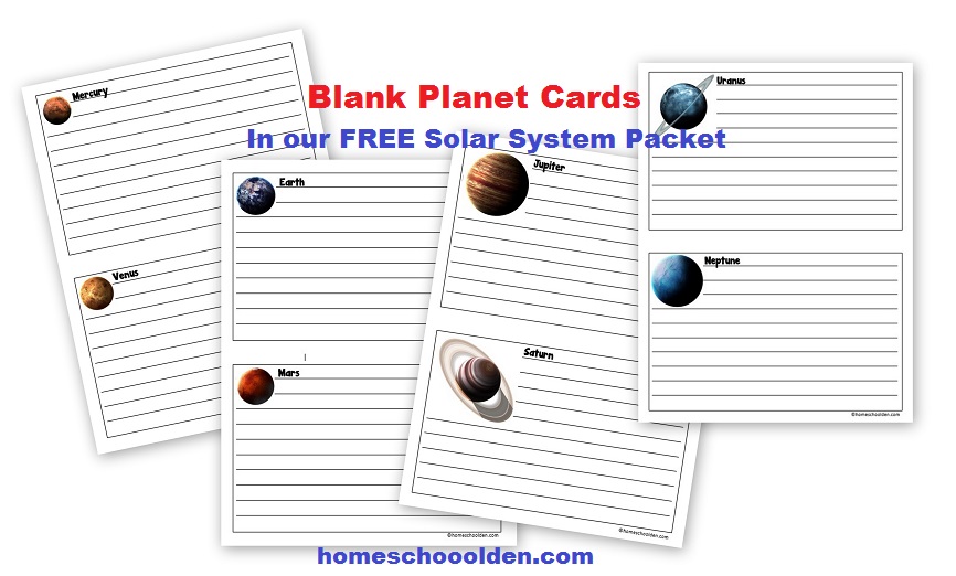 Free Planet Worksheets - Blank