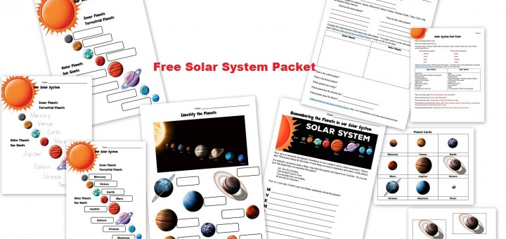 Free Planets of the Solar System Worksheets