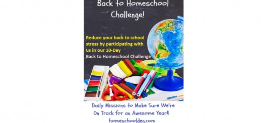 Back to Homeschool Challenge