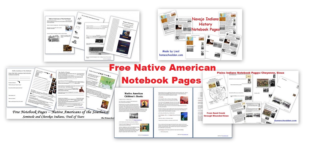 Free Native American Notebook Pages