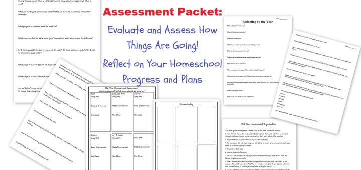 Mid Year Homeschool Assessment Packet - Reflect Evaluate Assess