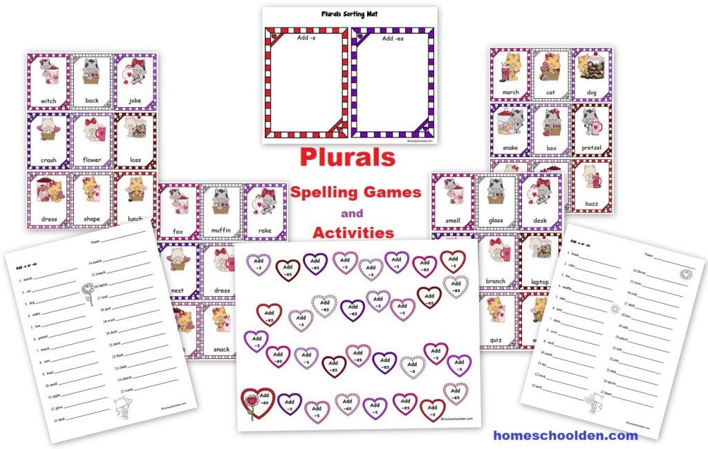 Plurals Spelling Games and Activities