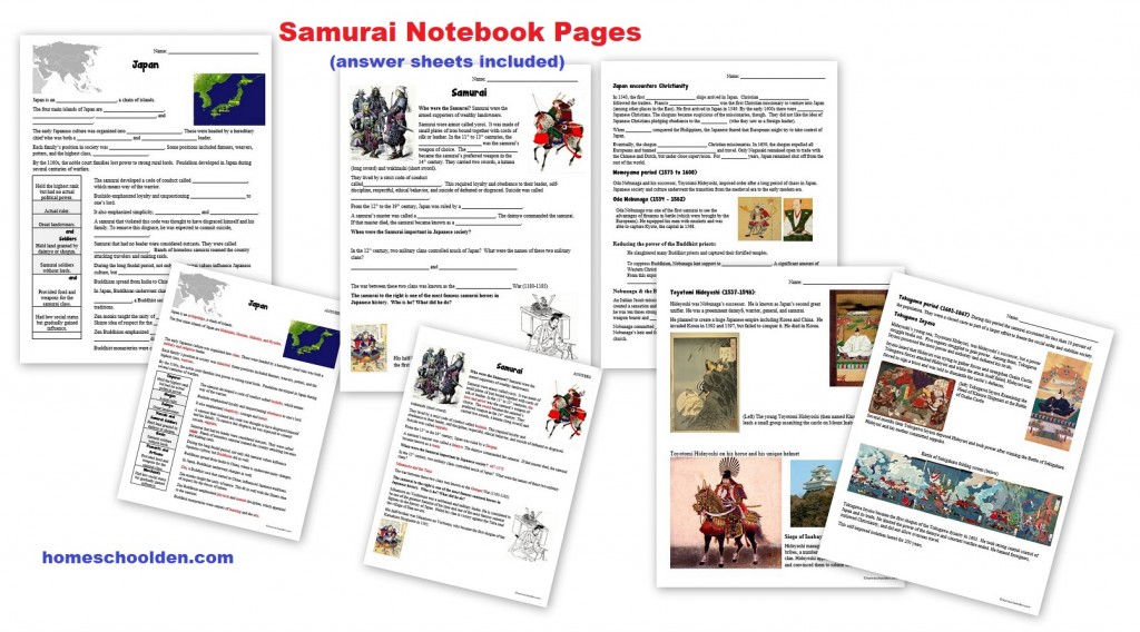 samurai worksheets