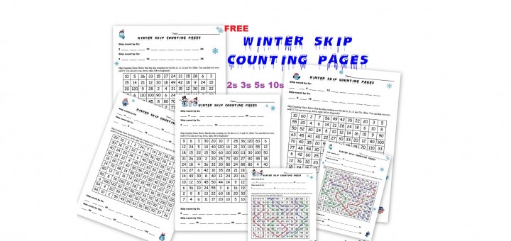 Winter Skip Counting Pages Freebie