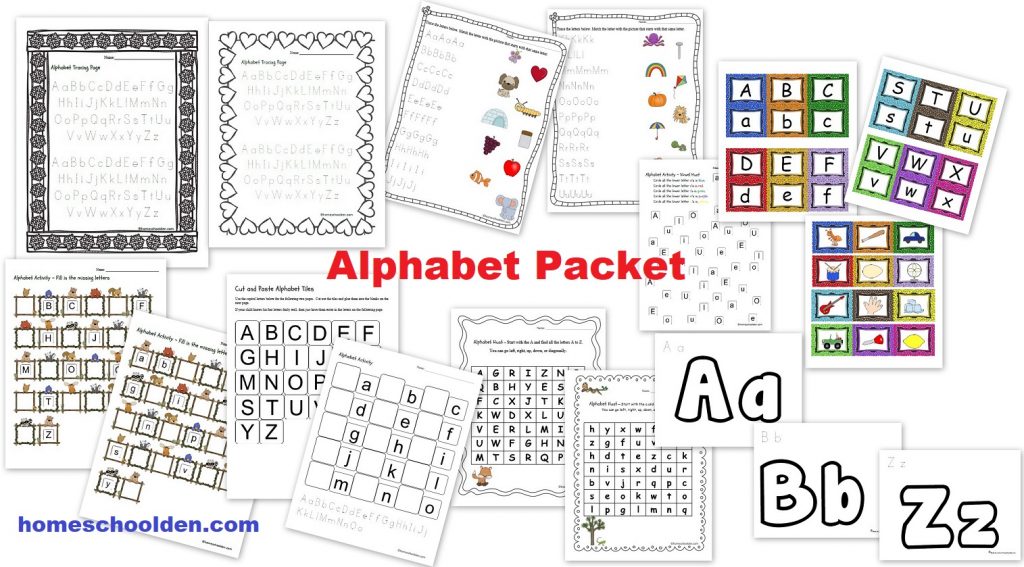 Alphabet Worksheets and Cards