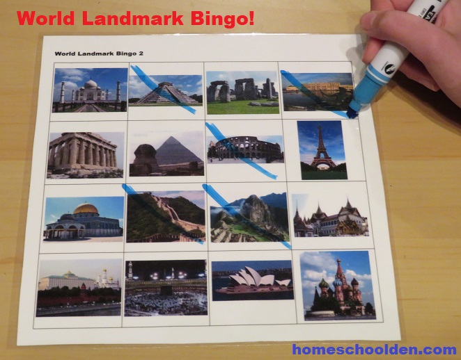 World Landmark Bingo
