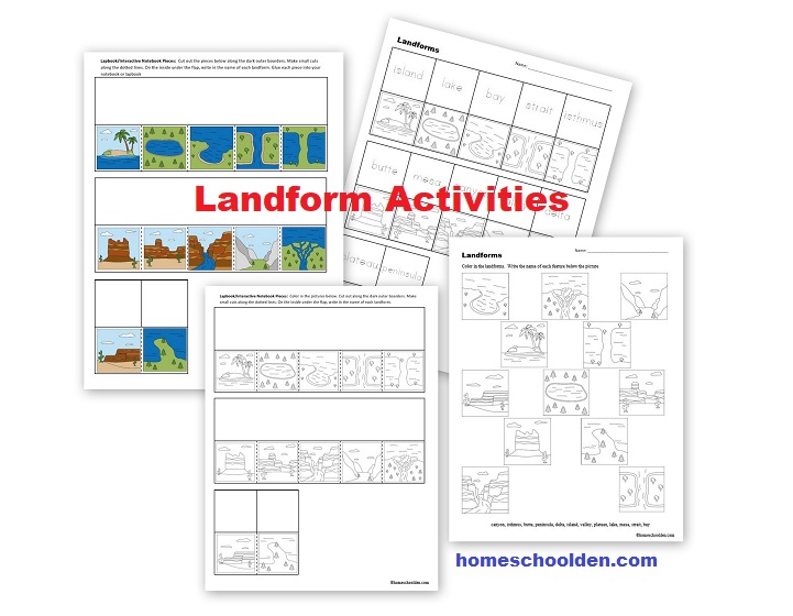 Landform Worksheets and Activities