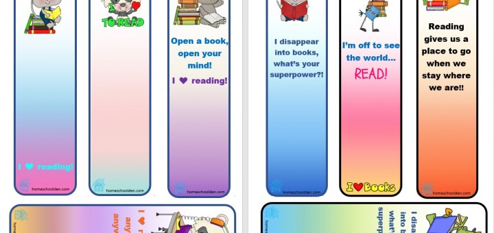 Free Bookmark - I Love Reading