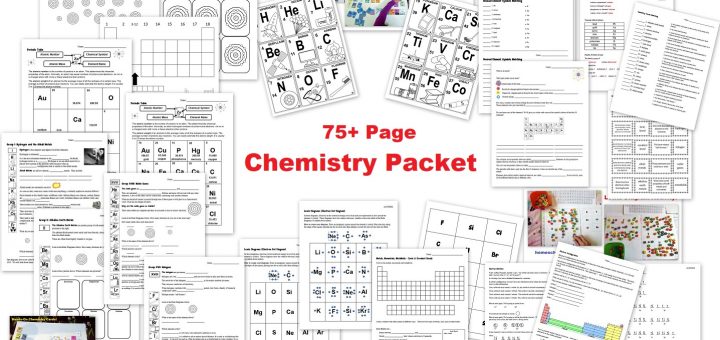 Chemistry Unit - Worksheets Chemistry Cards Interactive Notebook Piece - Periodic Table Valence Electrons and More