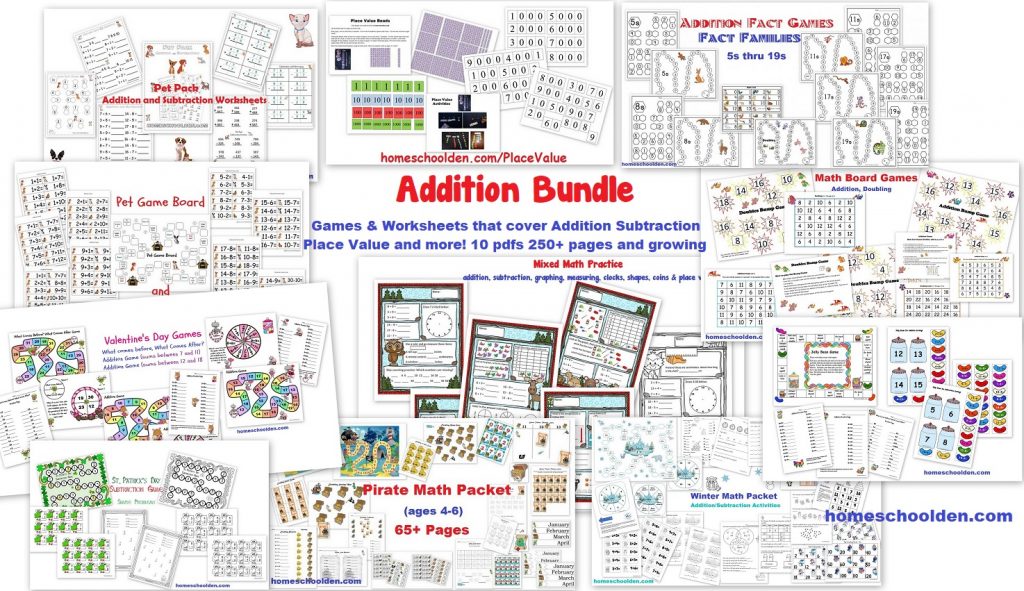 Addition Bundle - Homeschool Math Curriculum