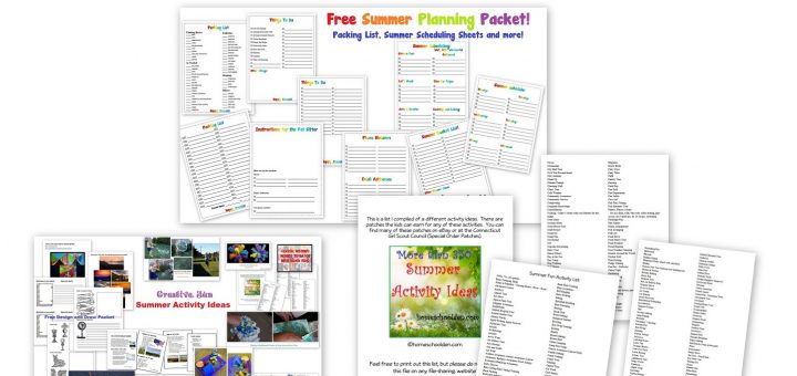 Summer Planning Printables Free - Summer Activity Ideas