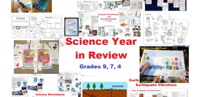 Science Year in Review Grades 9, 7, 4