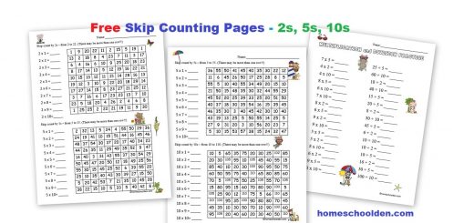 Free Skip Counting Pages 2s 5s 10s