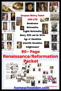 Renaissance - Reformation Packet 1500-1750