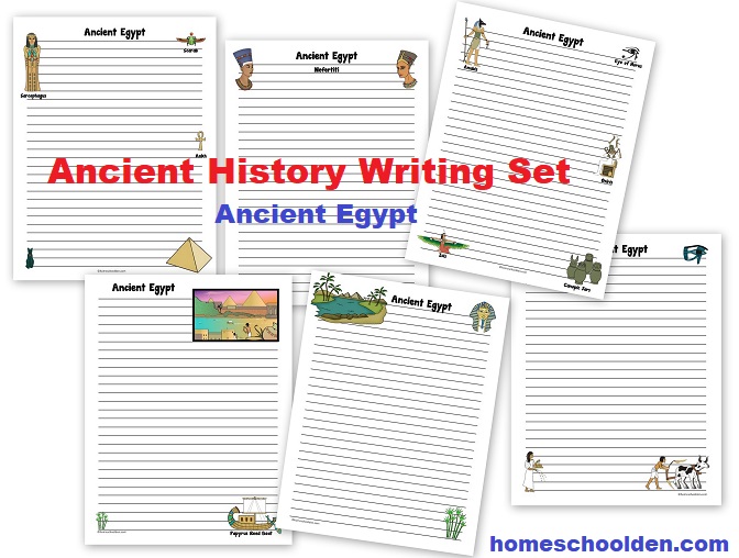 Ancient History Writing Set - Ancient Egypt
