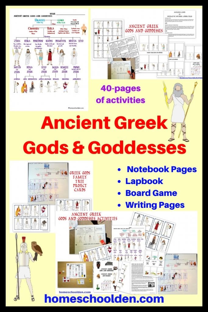 Ancient Greek Gods and Goddesses Activities
