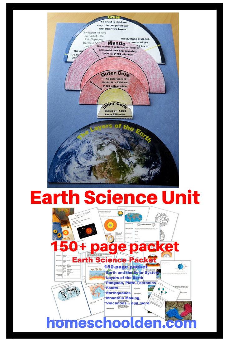 Earth Science Unit - Homeschool Den Packet