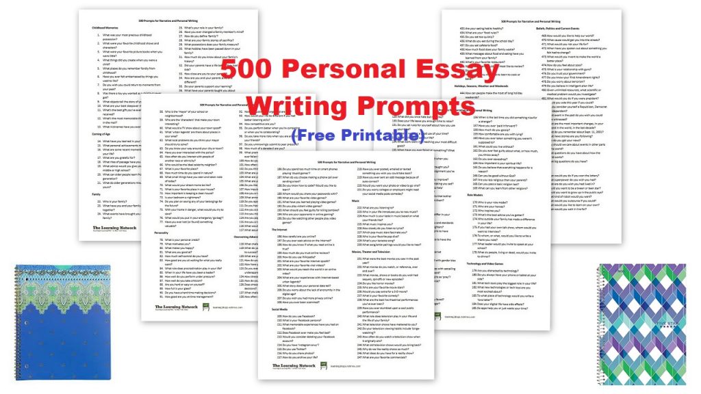 Free Writing Prompts - Personal Essay