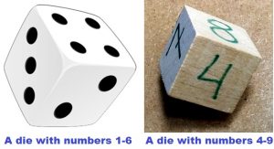 Die - dice - Math Board Games