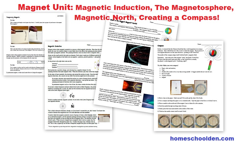 Magnet Unit - the Magnetosphere Magnetic North - Making a Compass