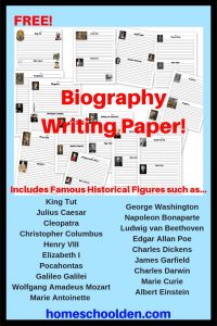 Free Biography Writing Paper - Historical Figures
