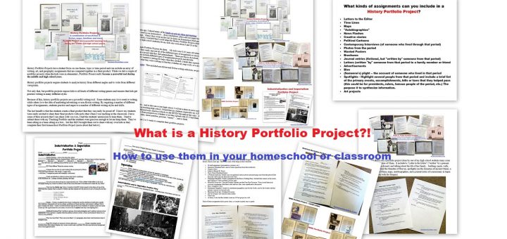 History Portfolio Projects - Using them in your homeschool or classroom - Free Prinable