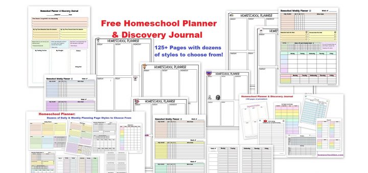 Free Homeschool Planner - Weekly Homeschool Planning Pages and More