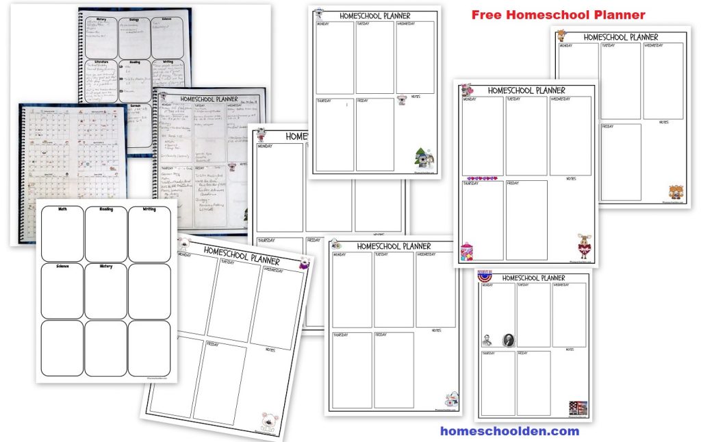 Free Homeschool Planner - week