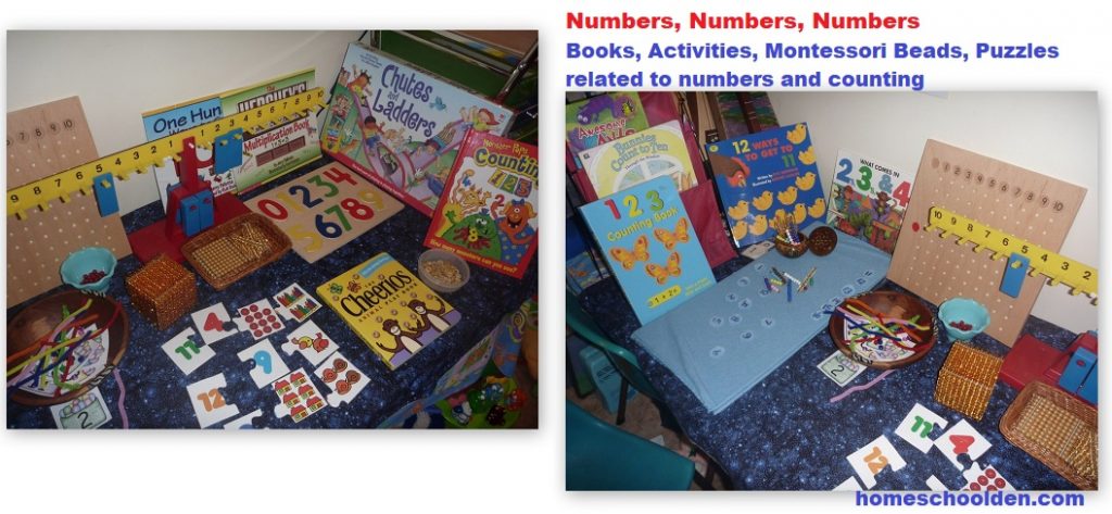 Numbers Numbers PreK Activity - Theme Time Table