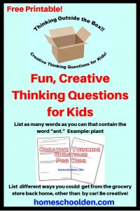 Creative Critical Thinking Questions for Kids