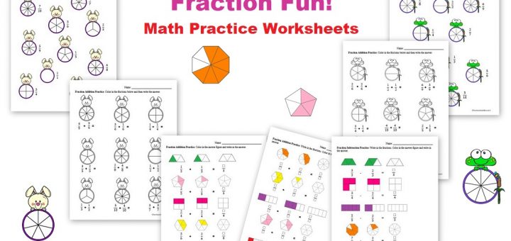Fraction Math Practice Worksheets