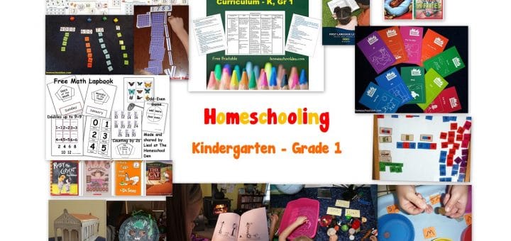 Homeschooling Kindergarten - Grade 1