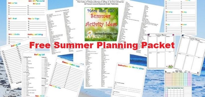 Free Summer Planning Packet