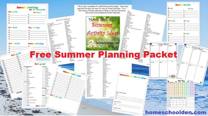 Free Summer Planning Packet