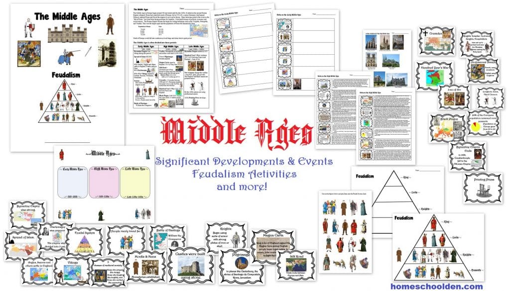 Middle Ages Worksheets Activities and Highlights