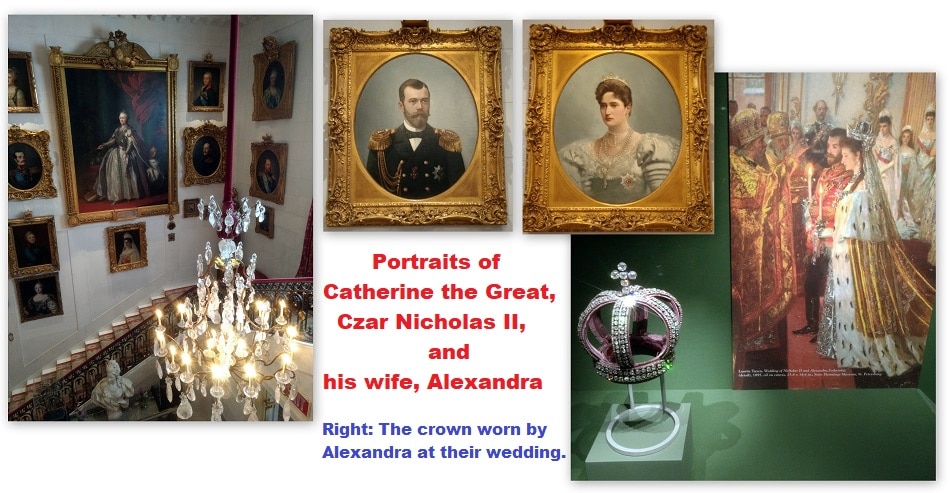 Portraits - Catherine the Great, Nicholas II, Alexandra
