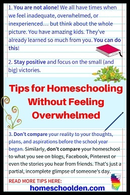 Tips for Homeschooling without Feeling Overwhelmed - HomeschoolTips