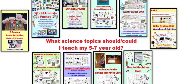 What science topics could I teach my 5-7 year old - Homeschool Science Curriculum