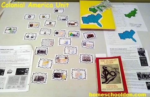 Colonial America Unit - Chronology Cards - Packet