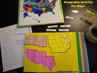 Geography Activity - Pin Maps
