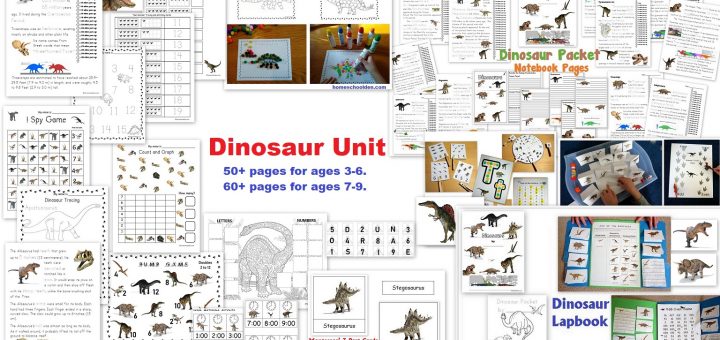Dinosaur Unit - Activities Lapbook Games and More